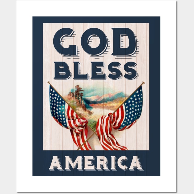 God Bless America Wall Art by PLAYDIGITAL2020